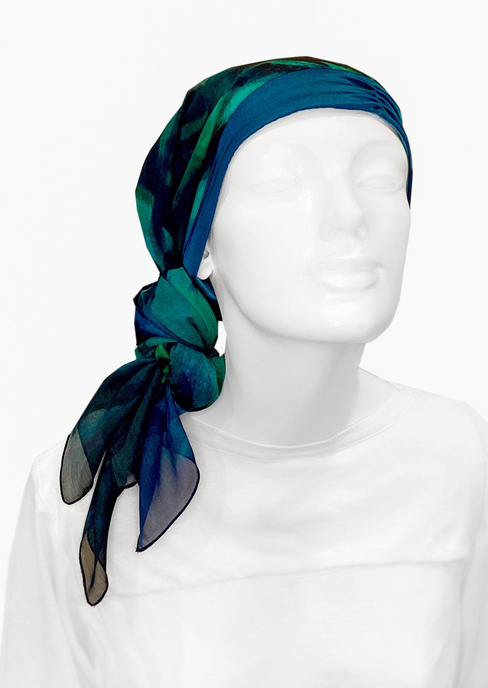 Fine Art Headscarf -Peacock