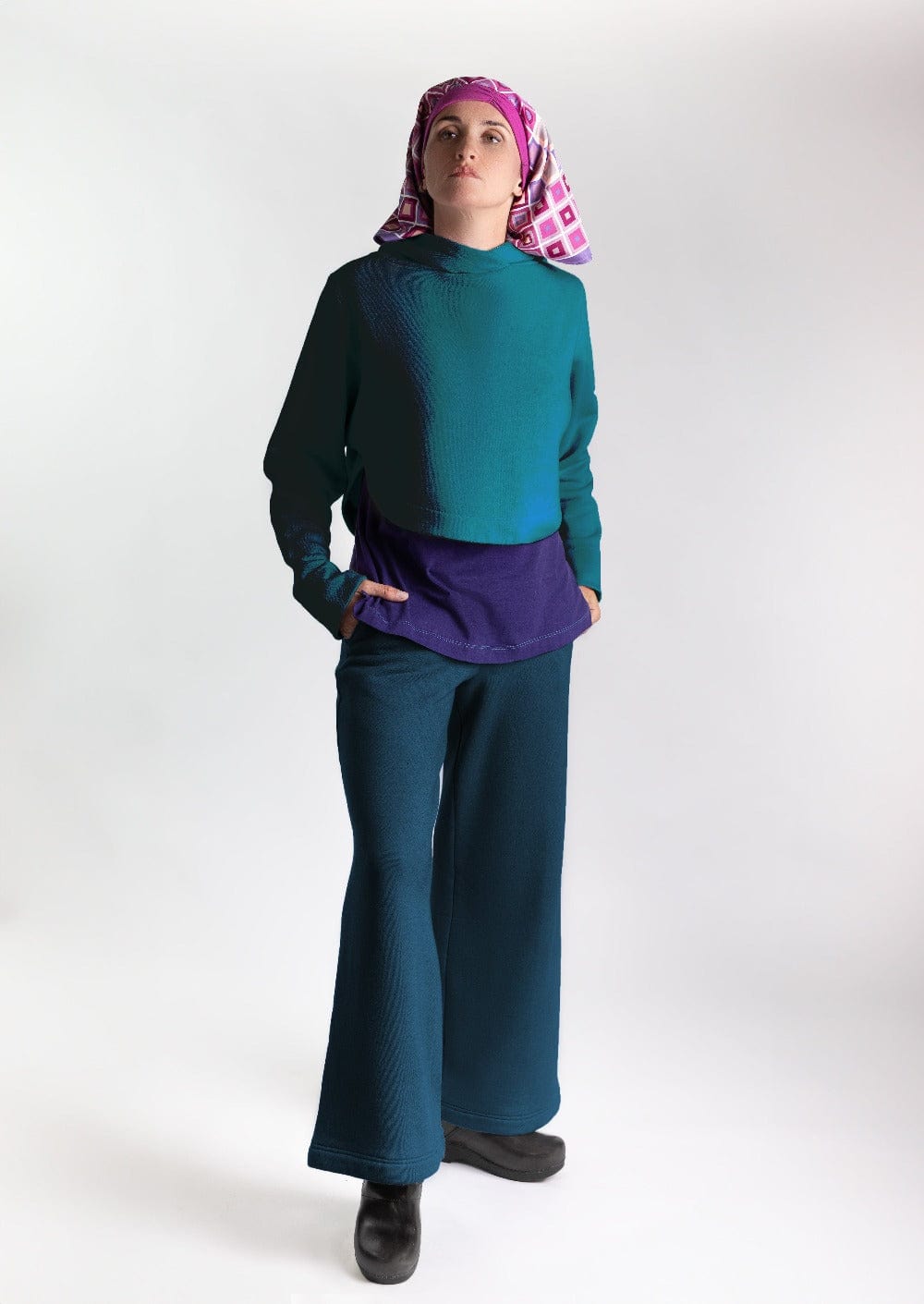 fashionable woman in medically accessible adaptive clothing