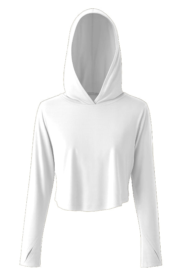 White hoodie on a white background