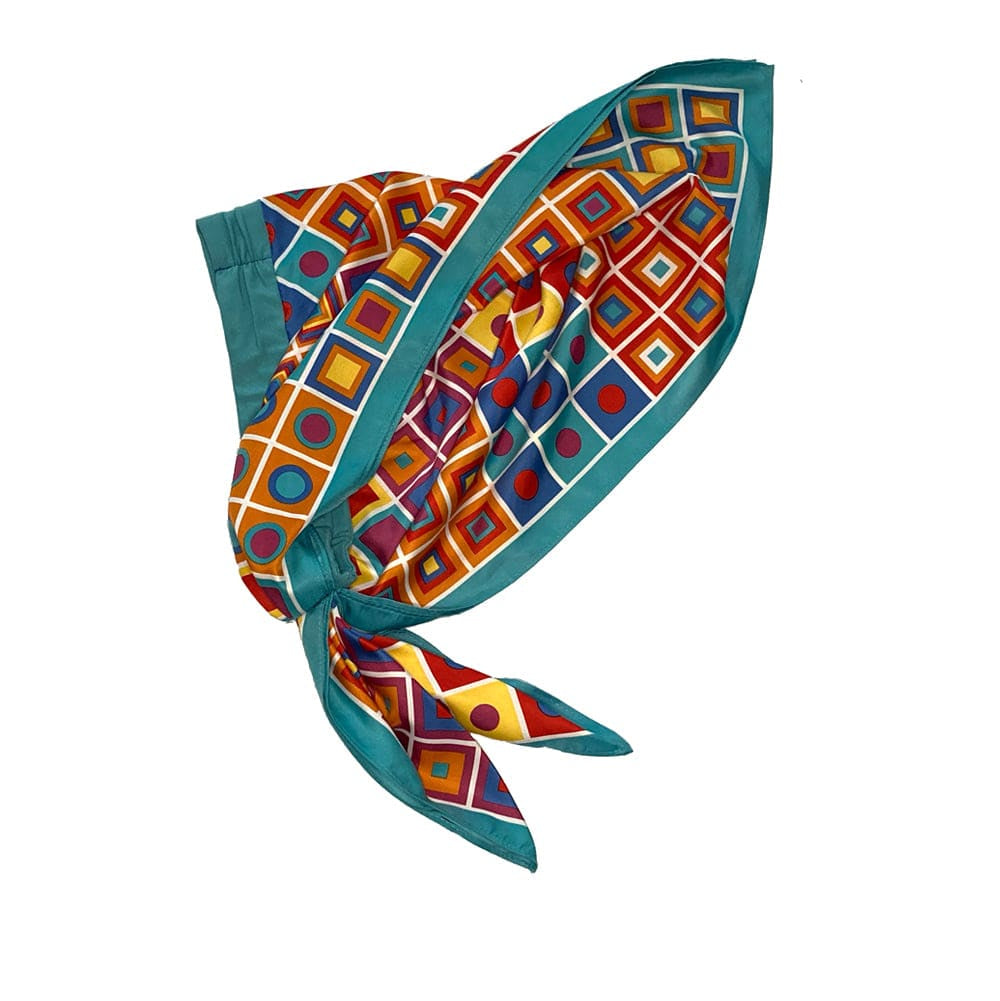 retro inspired head covering for cancer treatment hair loss