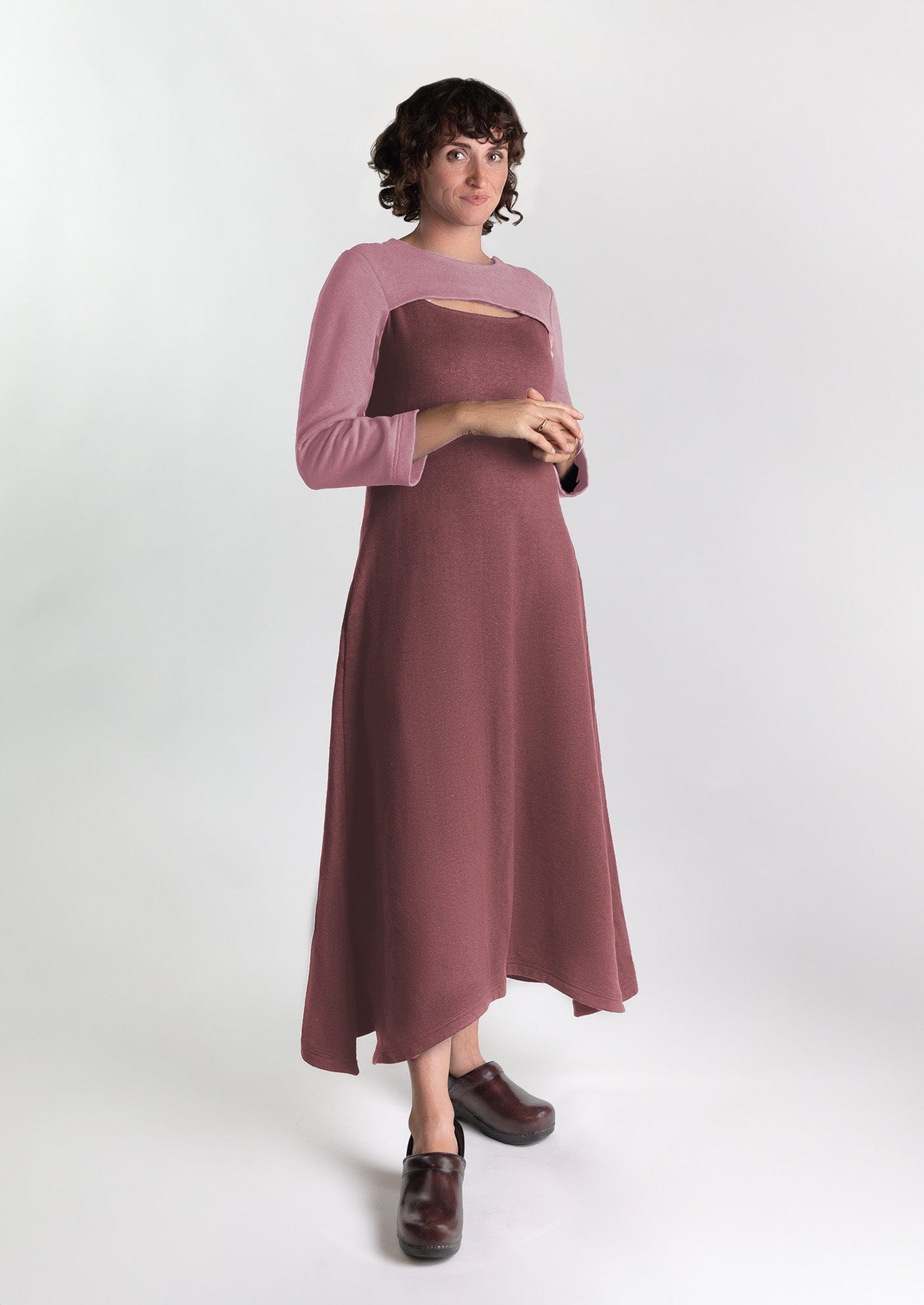 Cozy Cocoon Dress | Ultra-Soft Bamboo Fleece | LuxCare Small / Pink / Rose Cozy Cocoon Dress | Ultra-Soft Bamboo Fleece | LuxCare Small / Pink / Rose