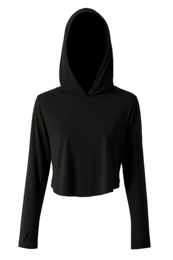Black hoodie on a white background