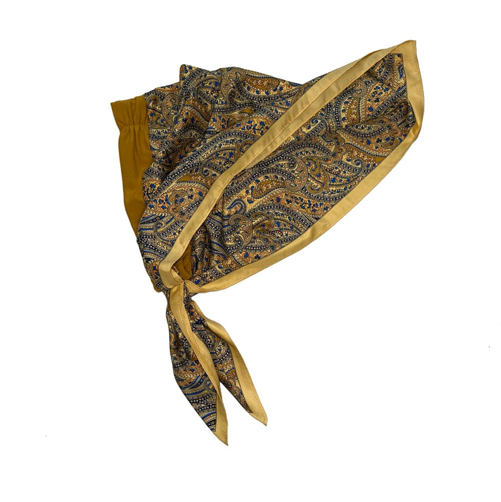 retro inspired head covering for cancer treatment hair loss